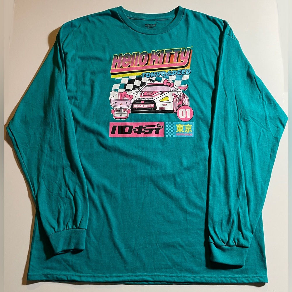 🆕 Sanrio Hello Kitty Tokyo Speed Long Sleeve Shirt